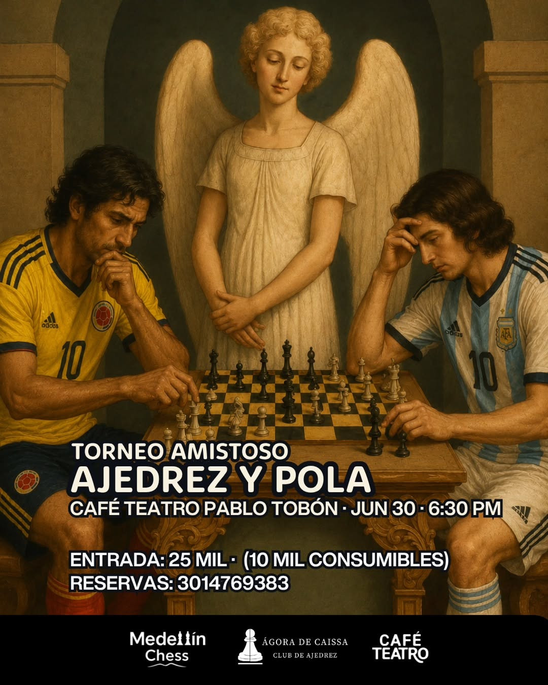 Torneo Amistoso Ajedrez y Pola en Café Teatro Pablo Tobón