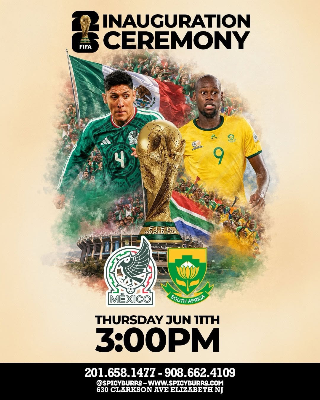 Fifa Inauguration Ceremony - Mexico Vs South Africa en 630 Clarkson Ave, Elizabeth Nj
