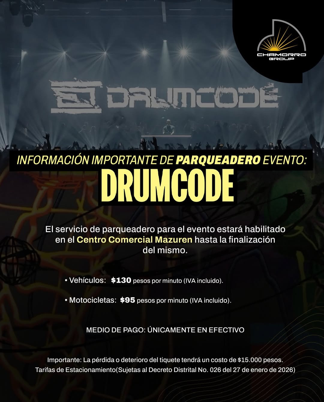 Drumcode en Centro Comercial Mazuren - 27 de enero de 2027