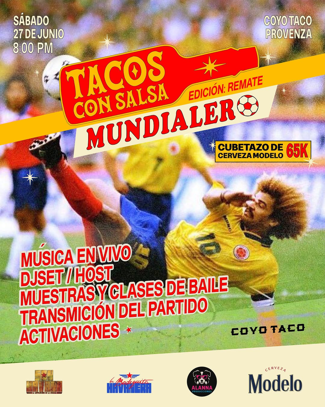 Tacos con Salsa Mundialer en Coyo Taco Provenza - Provenza, Poblado - 27 de junio de 2026