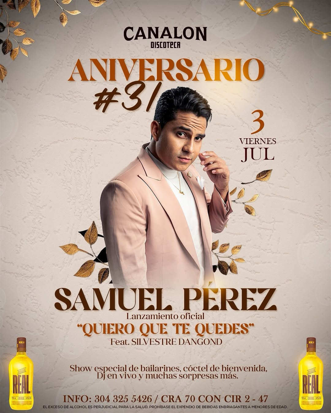 Aniversario #31 Canalón Discotech - Samuel Pérez en Canalón Discotech - Cra 70 con Cir 2-47