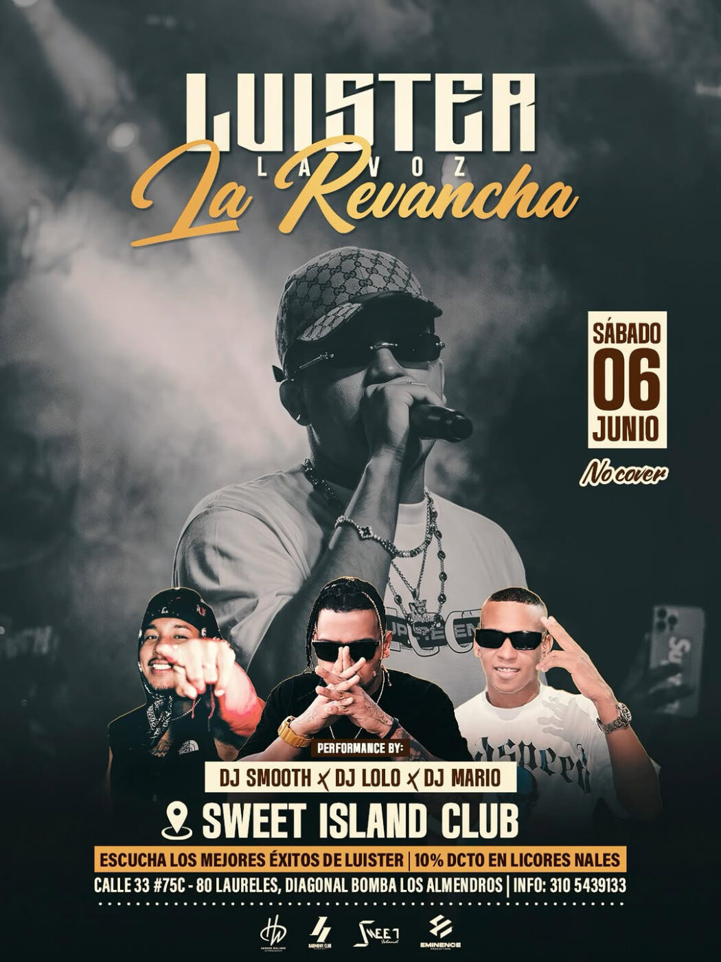 Luister la Revancha en Sweet Island Club - Sweet Island Disco Bar - 6 de junio de 2026