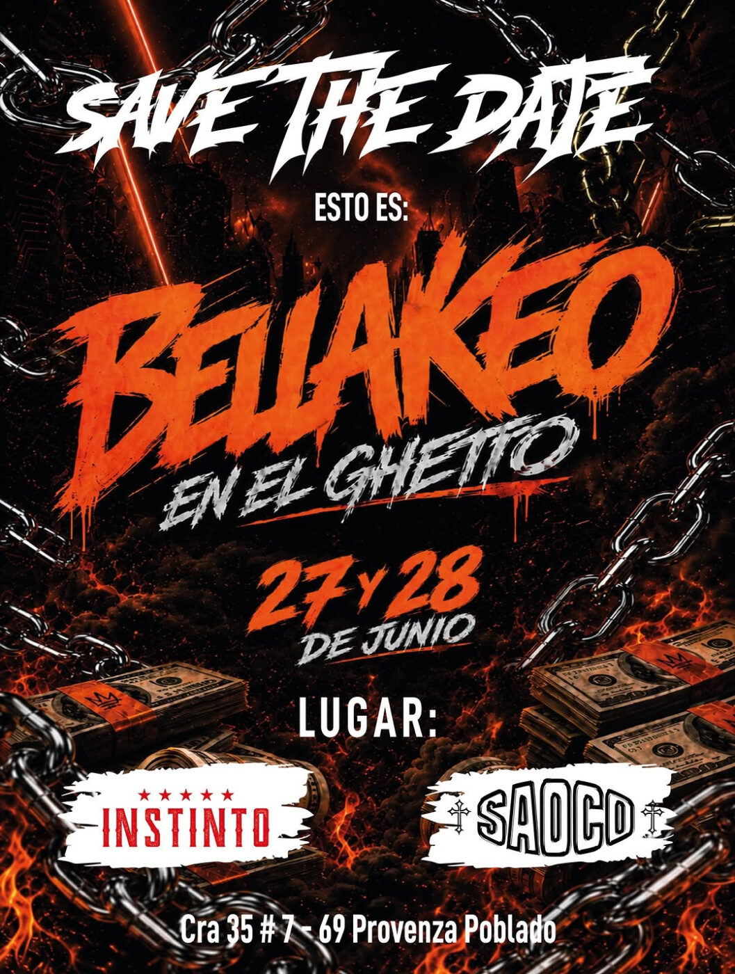 Beinakeo en el Ghetto en Instinto - Saocd, Cra 35 #7 - 69 Provenza Poblado - Medellín, Antioquia - 27 de ju...