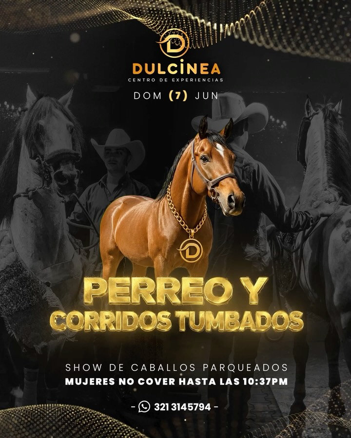 Perreo y Corridos Tumbados en Dulcinea - Centro de Experiencias - Medellín, Antioquia - 7 de junio de 2026