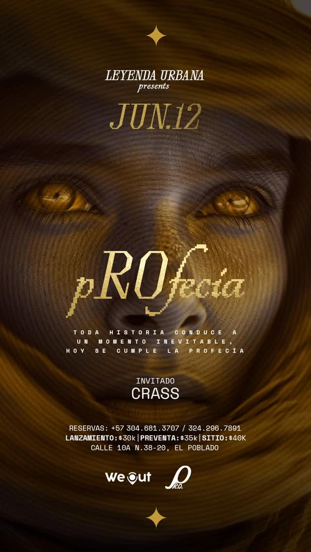 Profecía en Calle 10a N.38-20, el Poblado - 12 de junio de 2026