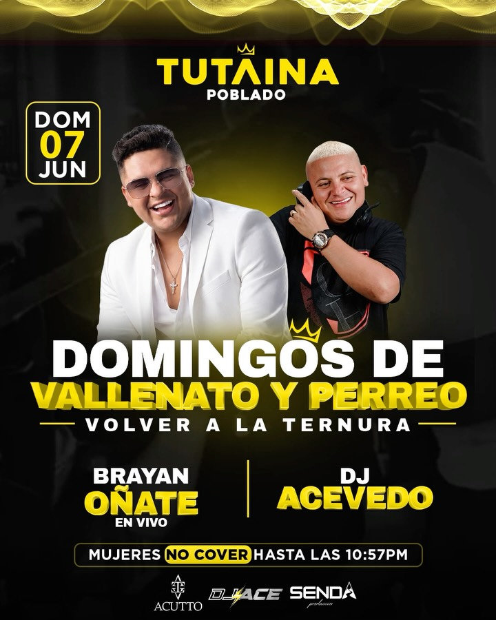 Domingos de Vallenato y Perreo - Volver a la Ternura en Tutaina Poblado - Poblado, Medellin
