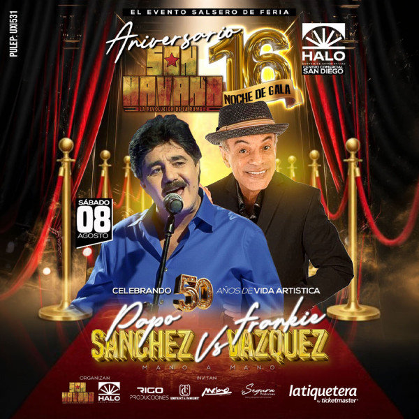 Aniversario 16 Son Havana en Centro de Eventos Halo - Medellín, Ant - 8 de agosto de 2026