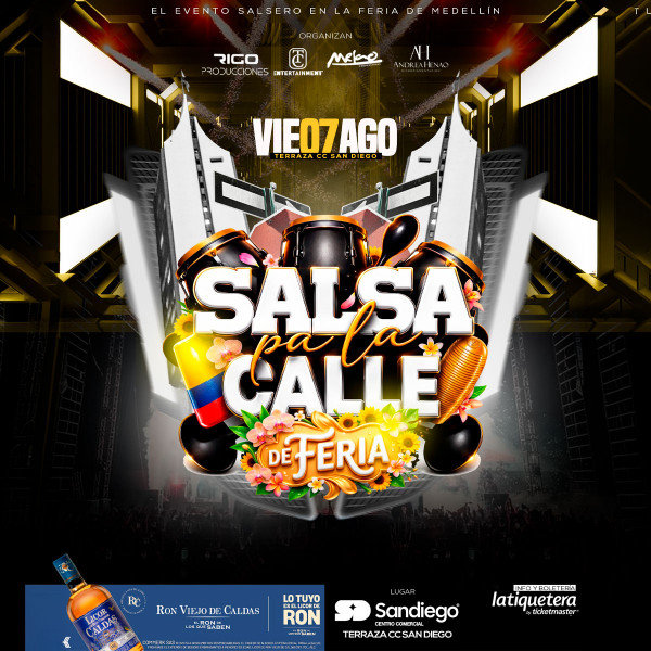 Salsa Pa' la Calle de Feria en Centro Comercial San Diego - Medellín, Ant - 7 de agosto de 2026