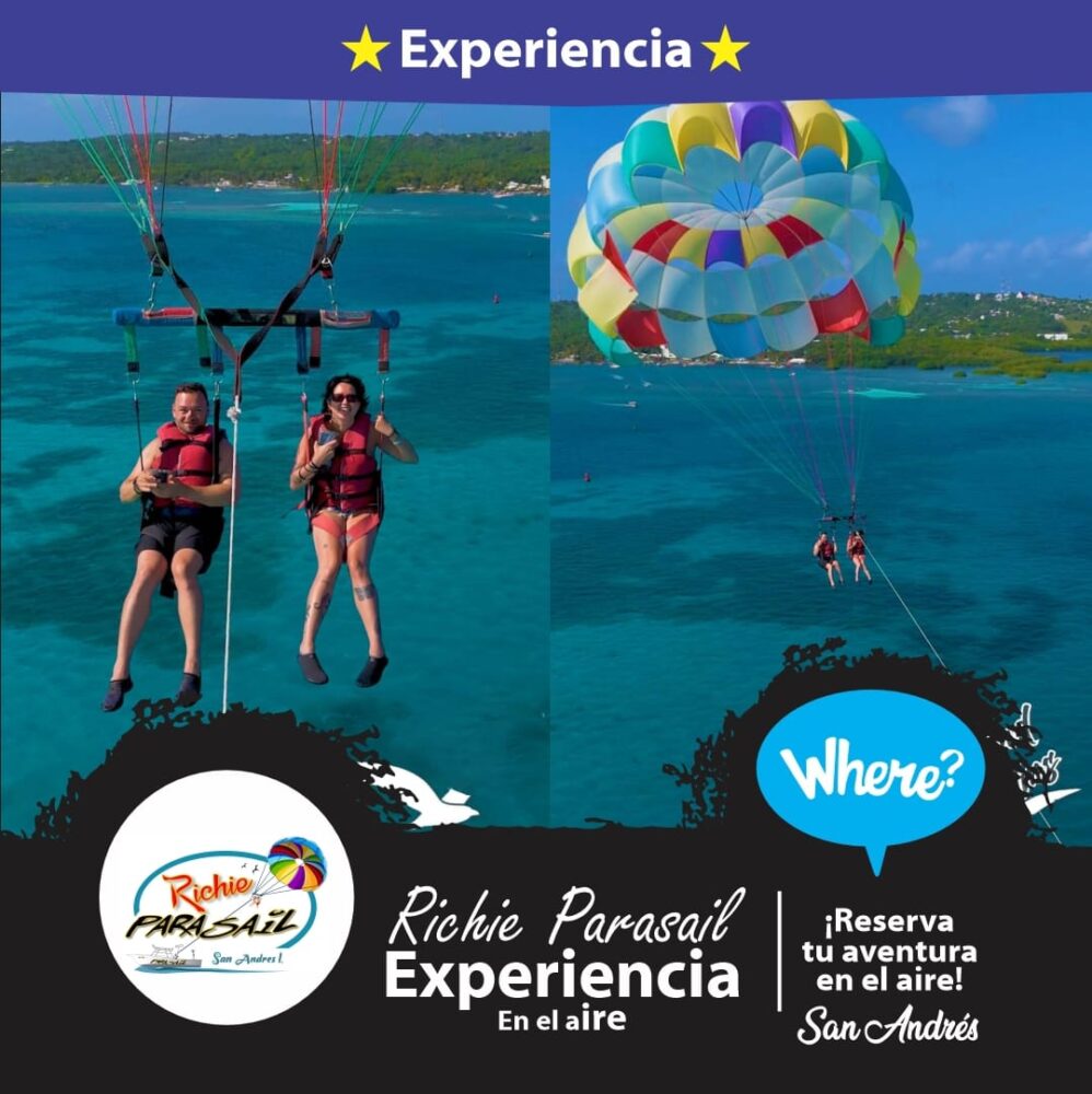EXPERIENCIA WHERE RICHIE PARASAIL EN SAN ANDRES